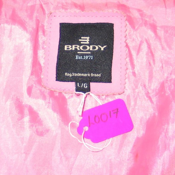 Women's Pink Leather Jacket - Picture 4 of 5